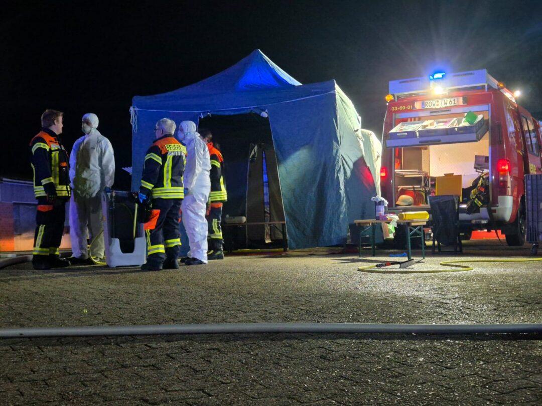 Einsatzstelle Abbendorf - brennt Gebäude